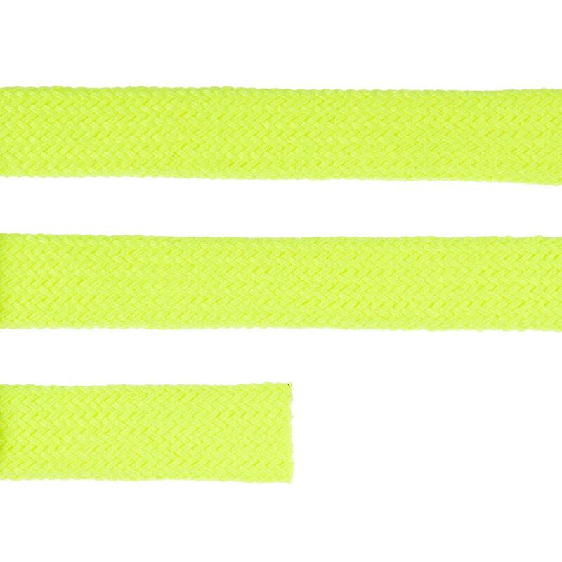 Плоский шнур Cord L, желтый неон, 130 см арт.19711.89.130cm