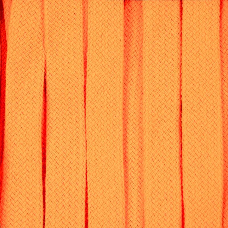 Плоский шнур Cord L, оранжевый неон, 110 см арт.19711.22.110cm