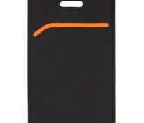 Чехол для пропуска Multimo, черный с оранжевым арт.17623.32