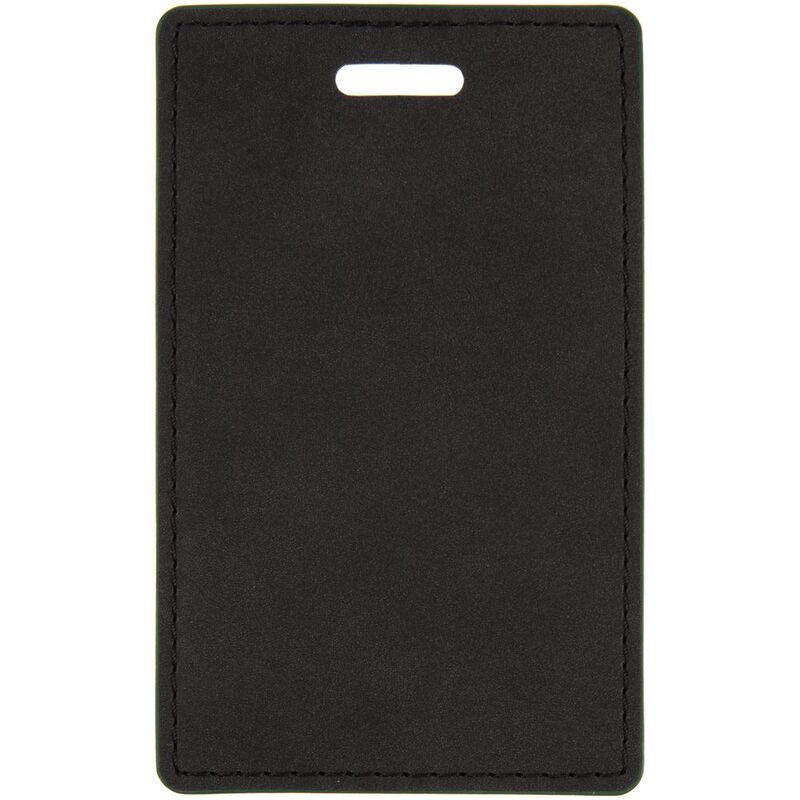 Чехол для пропуска Multimo, черный с зеленым арт.17623.39