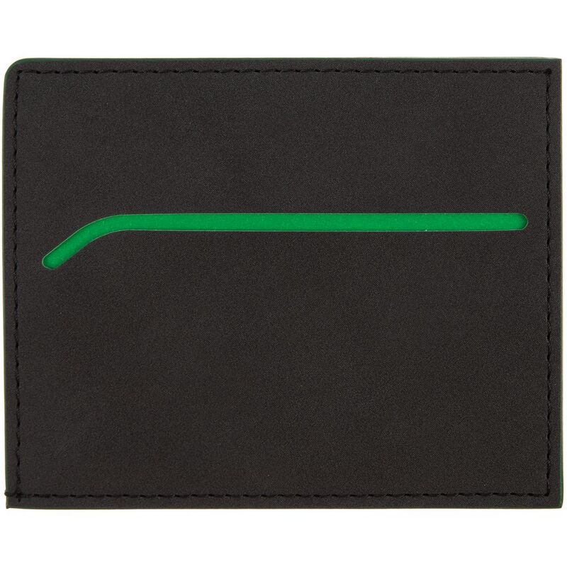 Картхолдер Multimo, черный с зеленым арт.17523.39