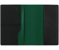 Обложка для паспорта Multimo, черная с зеленым арт.17343.39