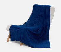 Плед Tressa, темно-синий (кобальт) арт.19622.47