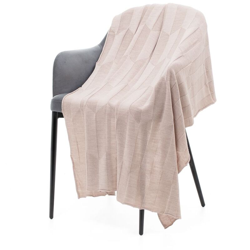 Плед Rombus, бежевый меланж арт.19623.13