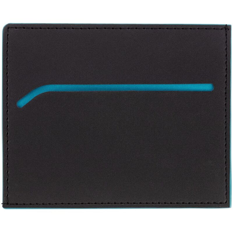 Картхолдер Multimo, черный с бирюзовым арт.17523.49