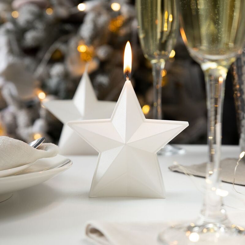 Свеча High Five, белая арт.19334.60