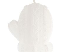 Свеча Kniteam, варежка, белая арт.19336.60