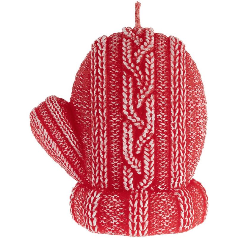 Свеча Kniteam, варежка, красная арт.19336.50