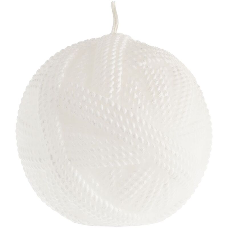 Свеча Kniteam, клубок, белый арт.19337.60