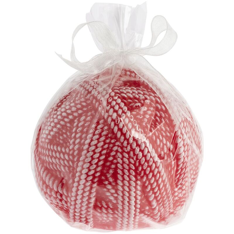 Свеча Kniteam, клубок, красный арт.19337.50