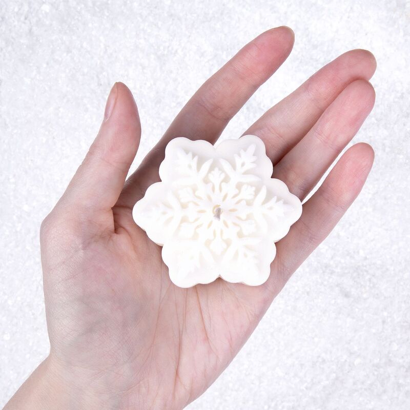 Свеча Snowlight 2, белая, 6 см арт.19339.60