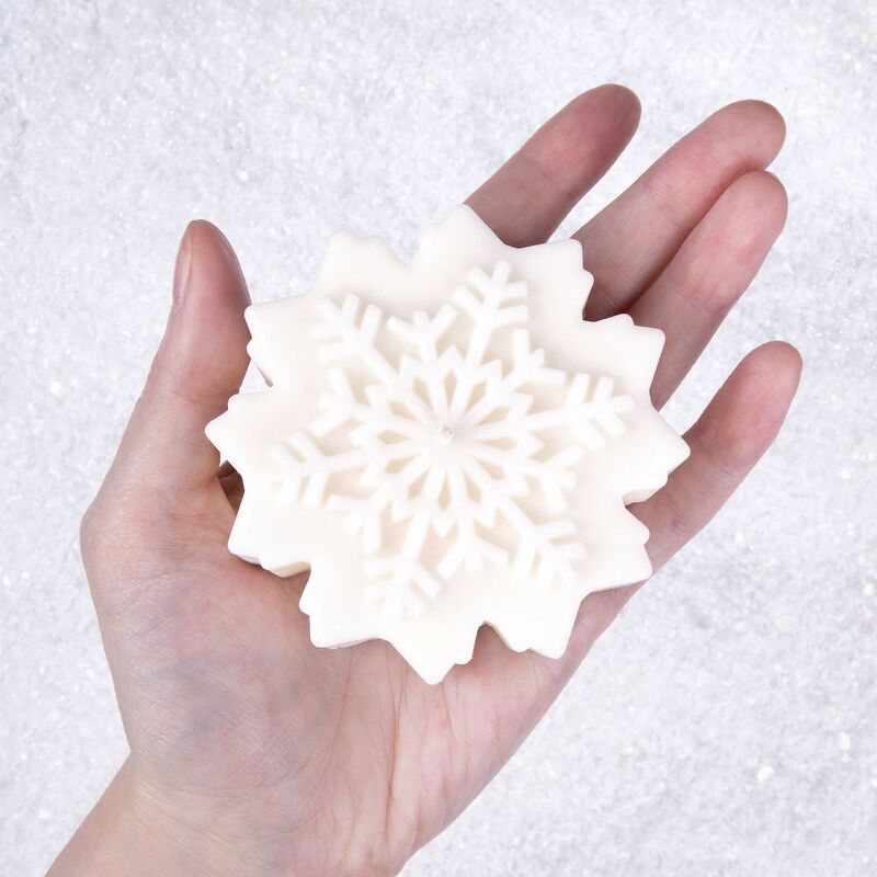 Свеча Snowflame 1, белая, 8 см арт.19341.60