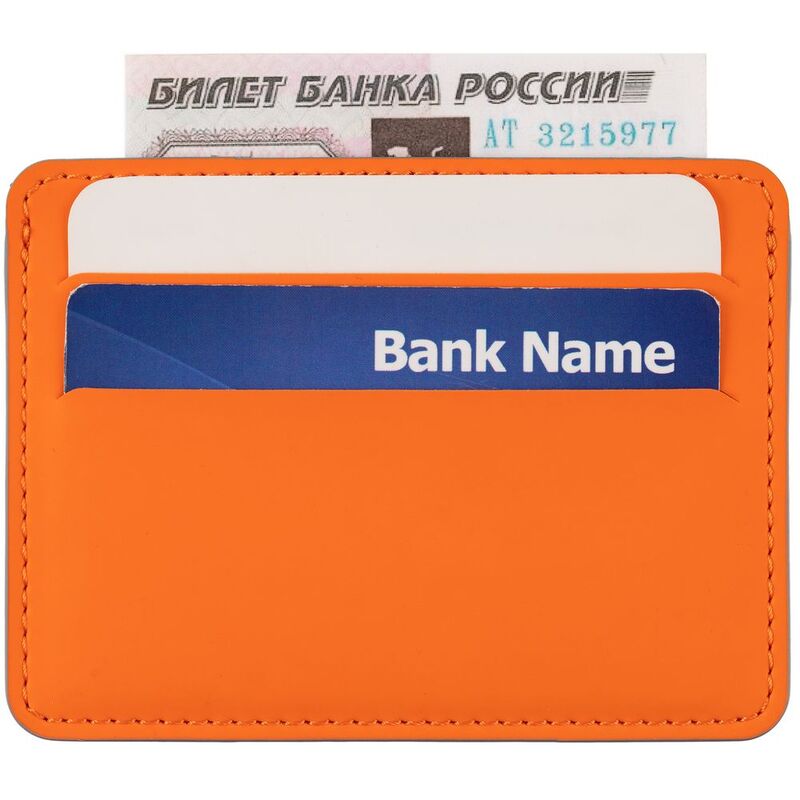 Чехол для карточек Shall Simple, оранжевый арт.19095.20