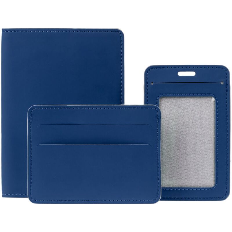 Чехол для карточек Shall Simple, синий арт.19095.40