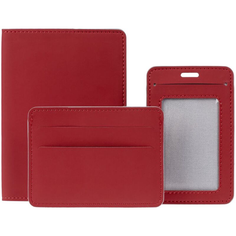 Чехол для карточек Shall Simple, красный арт.19095.50