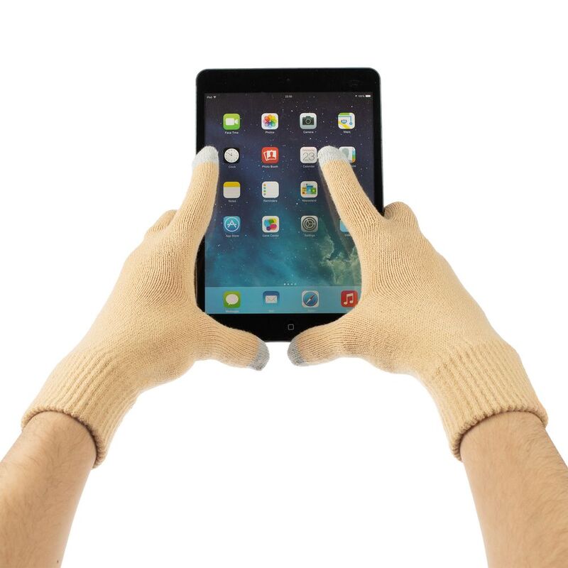 Перчатки сенсорные Urban Flow, бежевые арт.16664.12