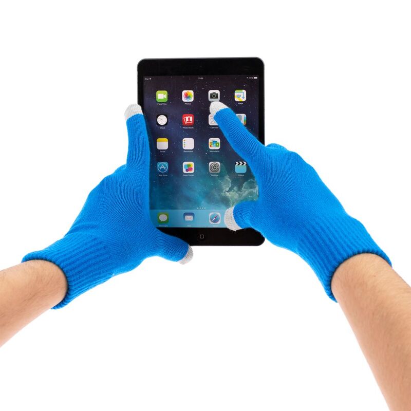 Перчатки сенсорные Urban Flow, ярко-голубые арт.16664.42