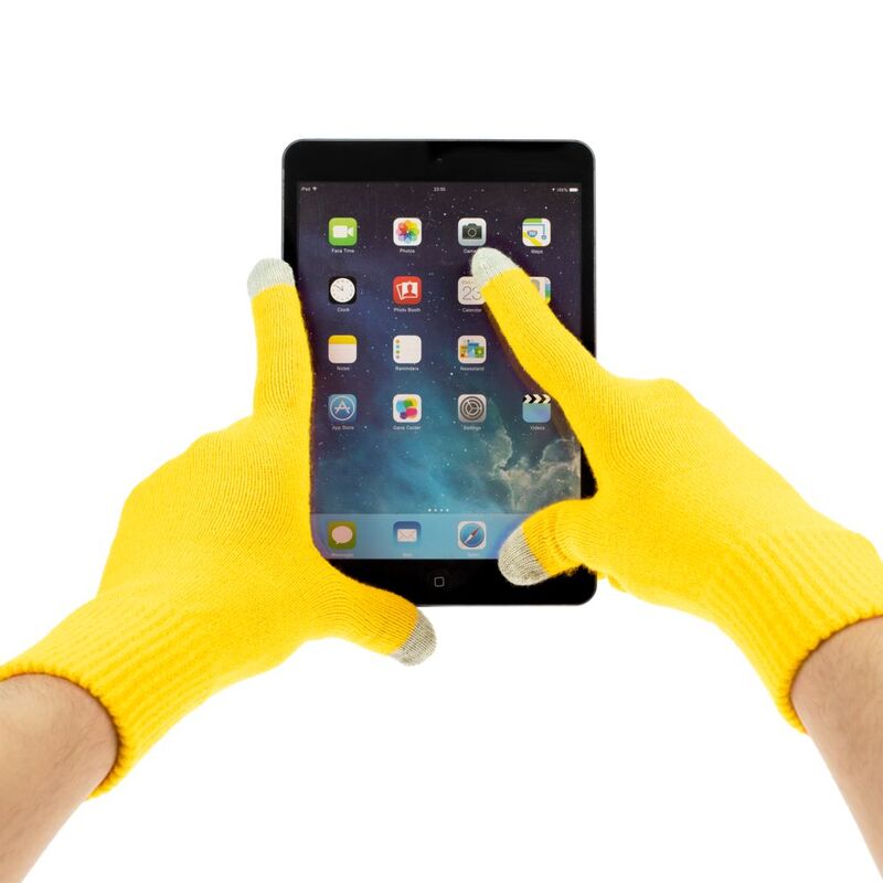 Перчатки сенсорные Urban Flow, желтые арт.16664.80