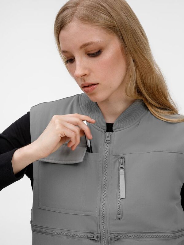 Жилет Hard Work, серый арт.17403.10