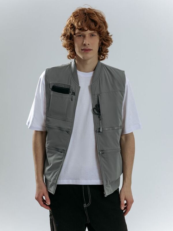 Жилет Hard Work, серый арт.17403.10