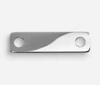 Шильдик металлический Alfa Liten, серебристый глянцевый арт.13844.02