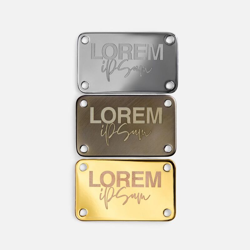 Шильдик металлический Furo, серебристый глянцевый арт.19724.02