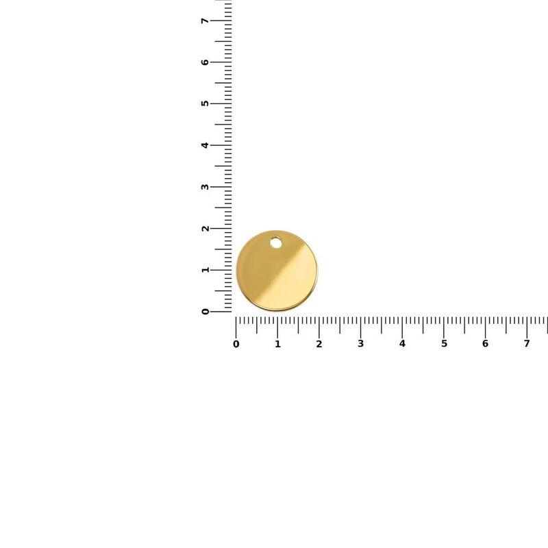Шильдик металлический Alfa Sirkel, золотистый глянцевый арт.19725.01