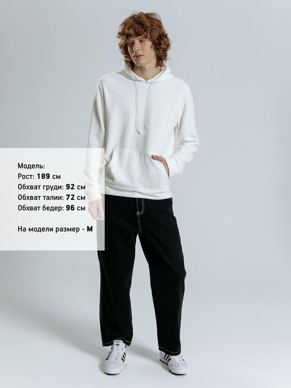 Худи унисекс Prima Vista, белое арт.19097.60