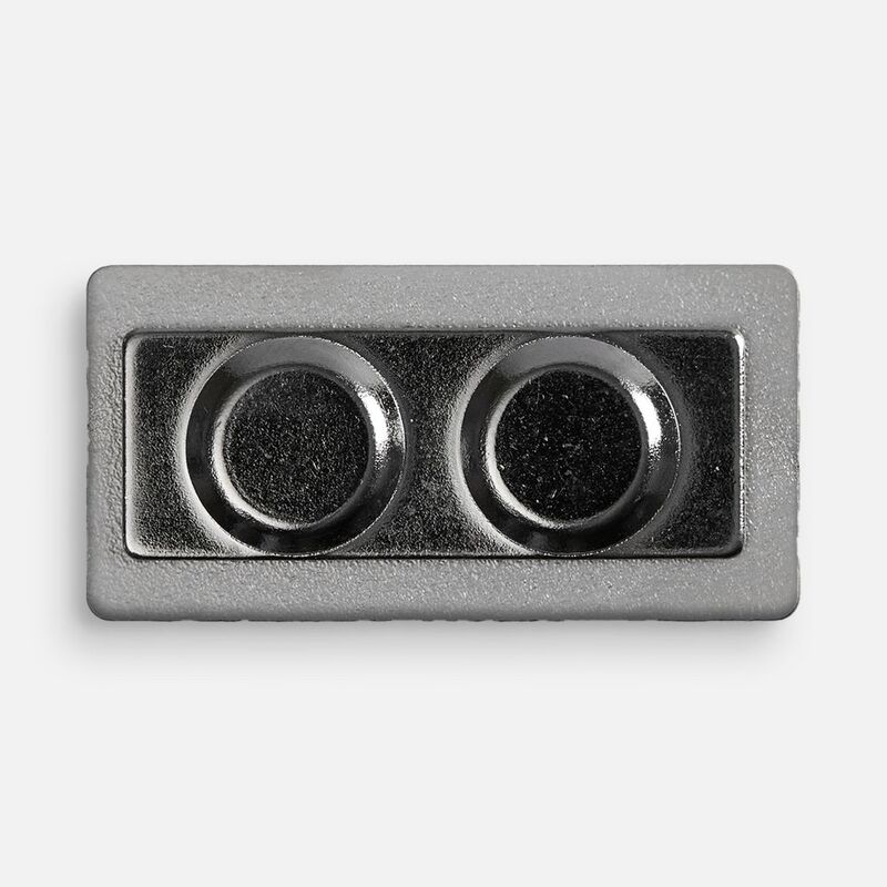 Значок Magnet Matto, серебристый глянцевый арт.19729.02