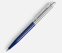 Ручка шариковая Senator Point Metal, ver.2, темно-синяя арт.23317.40