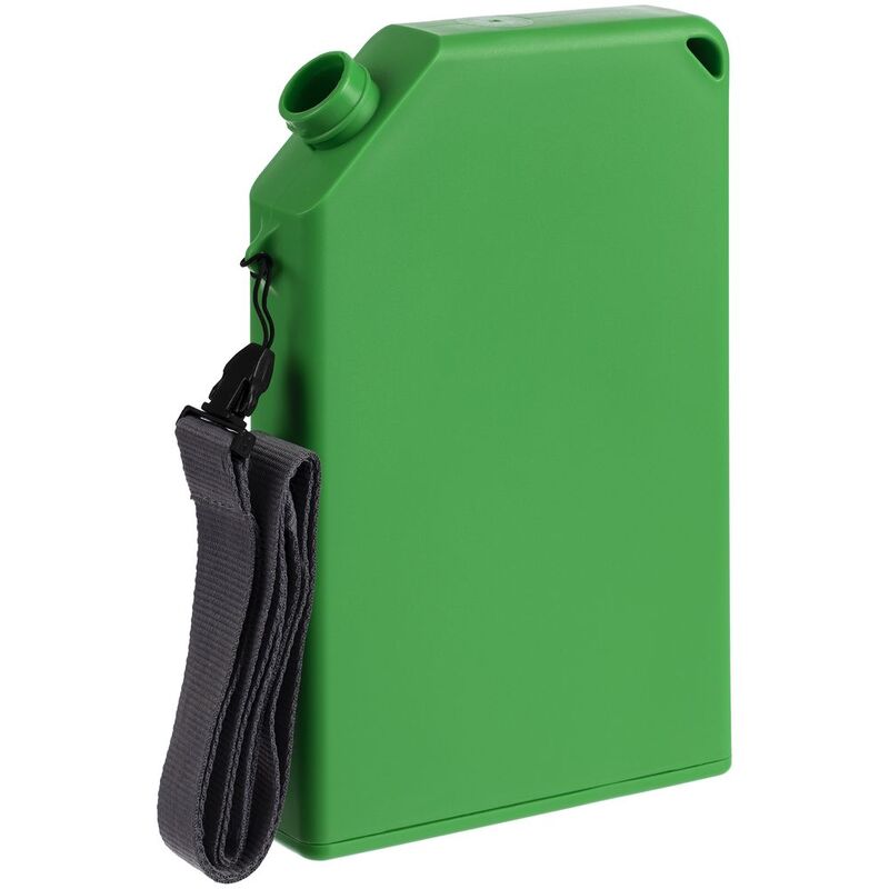 Плоская бутылка для воды Flacon, зеленая арт.16598.90