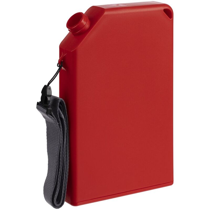 Плоская бутылка для воды Flacon, красная арт.16598.50