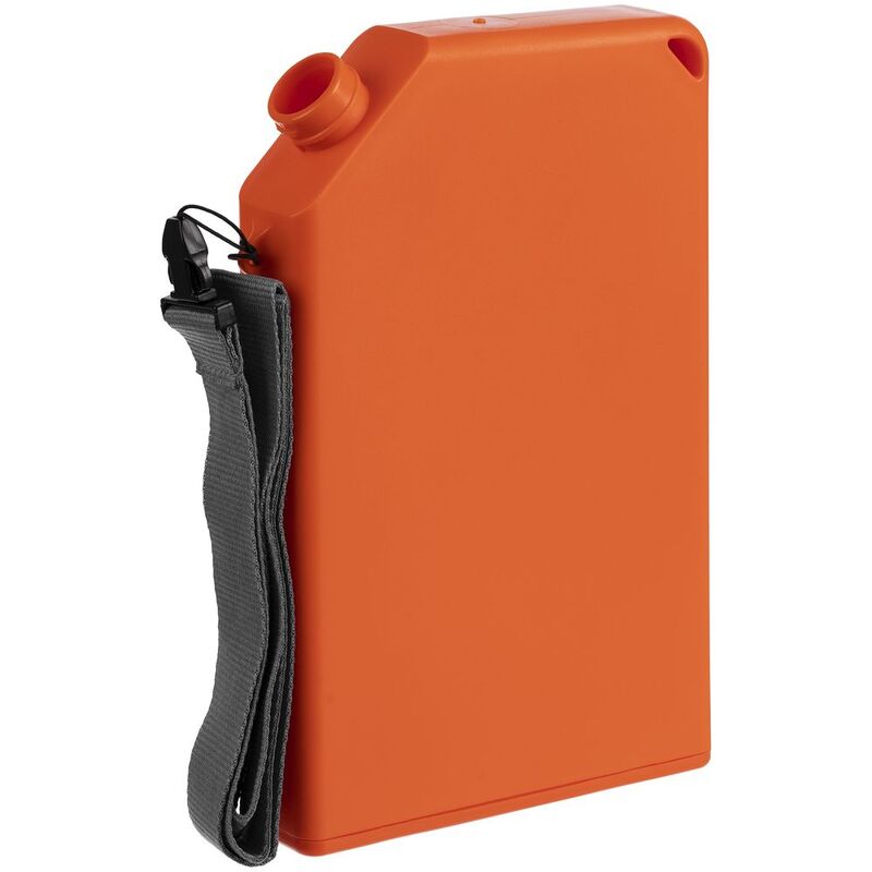 Плоская бутылка для воды Flacon, оранжевая арт.16598.20