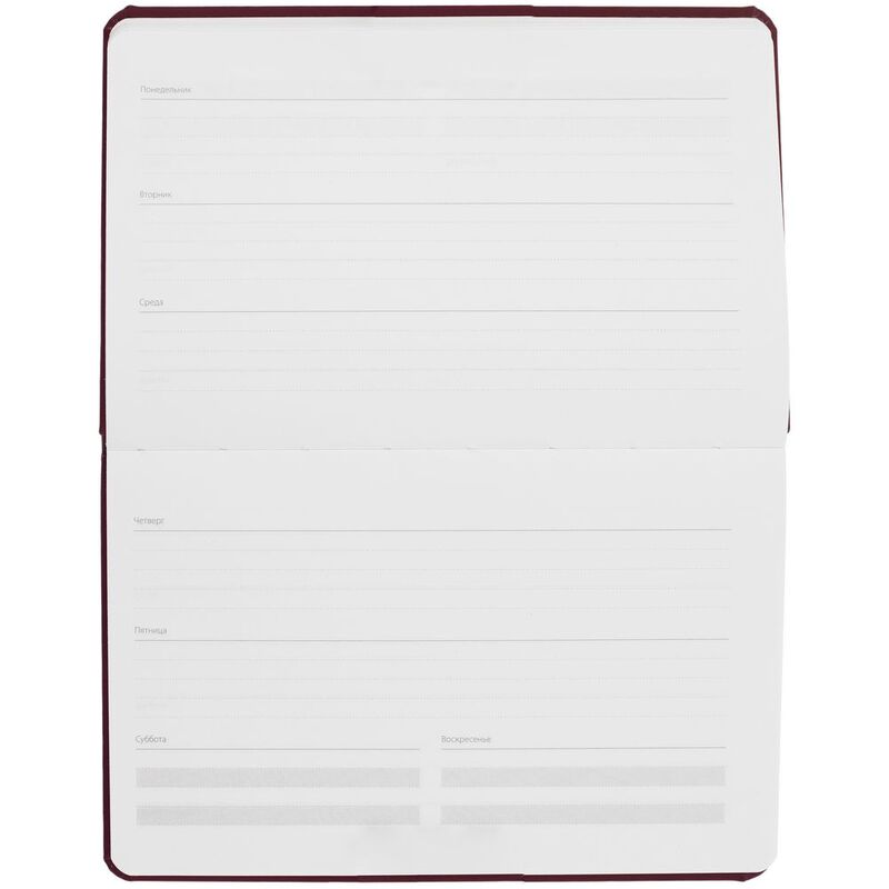 Еженедельник Urban, недатированный, бордовый арт.72076.55