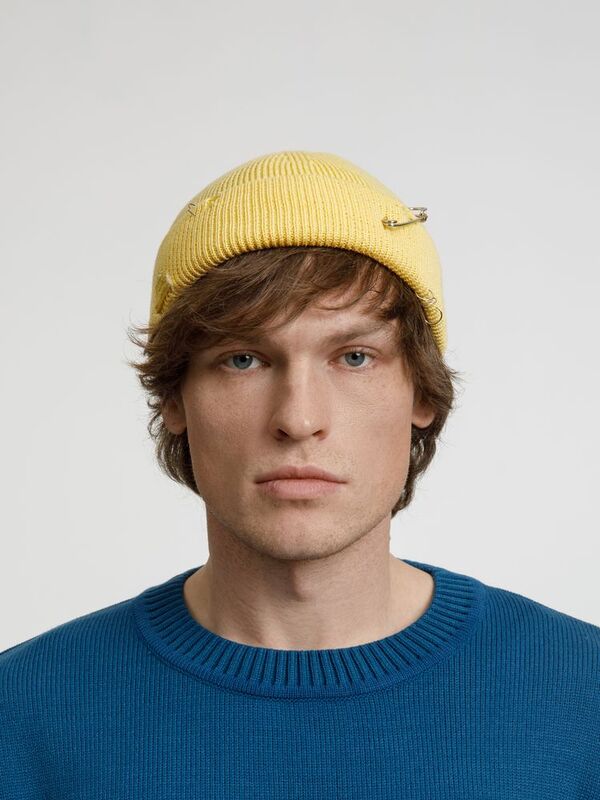 Шапка Pricker, желтая (попкорн) арт.20245.82