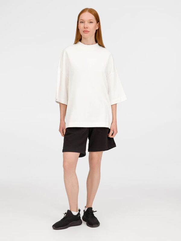 Футболка оверсайз унисекс T9, молочно-белая арт.18402.60