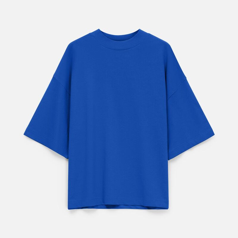 Футболка оверсайз унисекс T9, синяя арт.18402.40