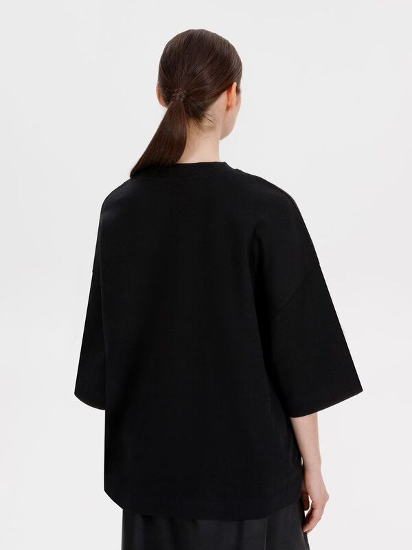 Футболка оверсайз Big Boss, черная арт.18403.30