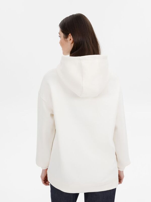 Худи оверсайз унисекс Snuggie, молочно-белое арт.18405.60