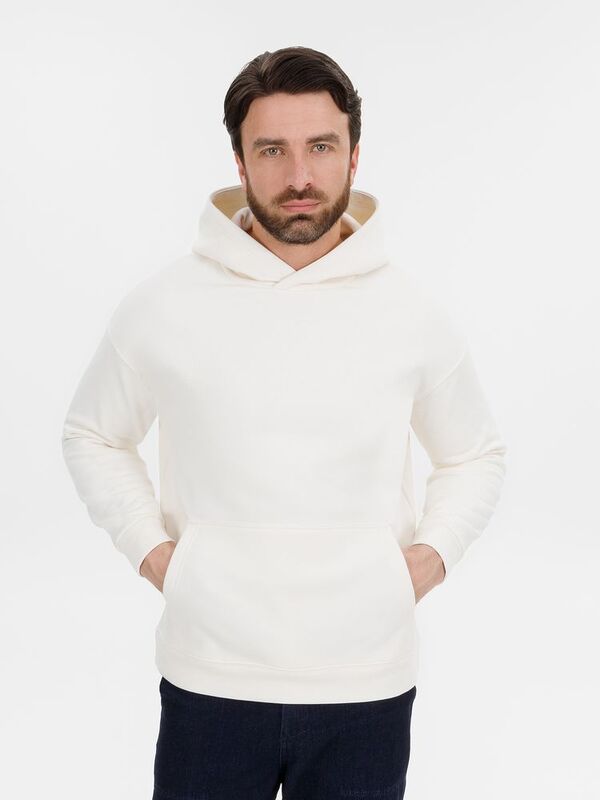 Худи оверсайз унисекс Snuggie, молочно-белое арт.18405.60