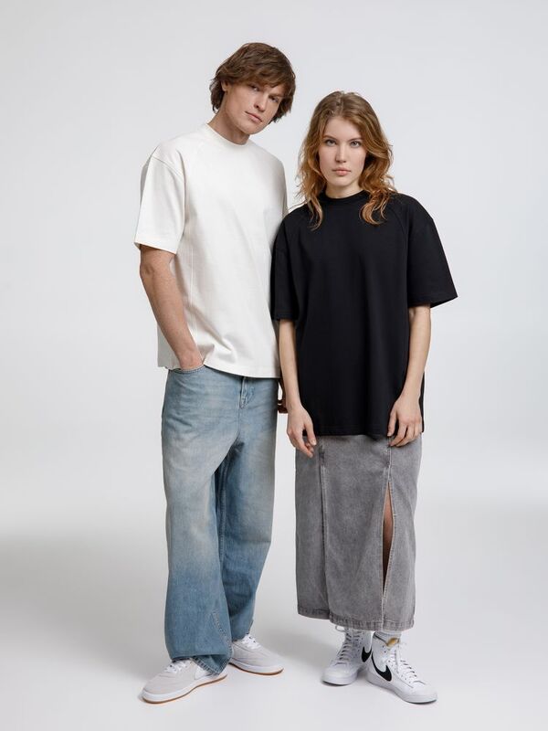 Футболка оверсайз унисекс Sideline, черная арт.18406.30