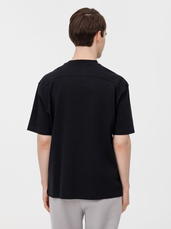 Футболка оверсайз унисекс Sideline, черная арт.18406.30