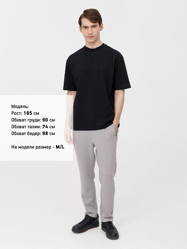 Футболка оверсайз унисекс Sideline, черная арт.18406.30