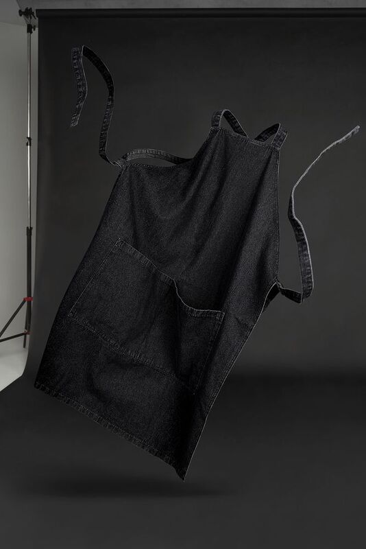 Фартук джинсовый E2, черный арт.16826.30