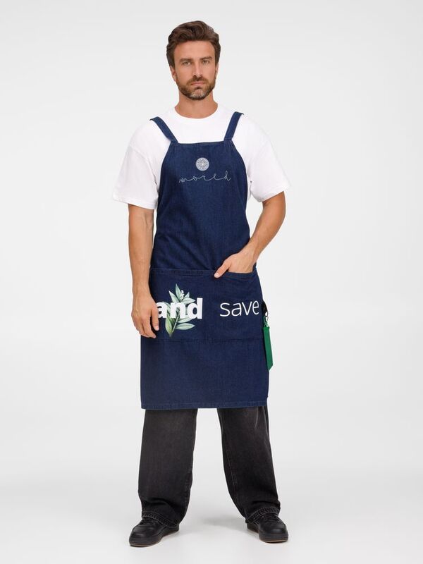 Фартук джинсовый E2, синий арт.16826.40