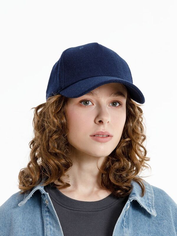 Бейсболка Woolridge, темно-синяя арт.16884.40