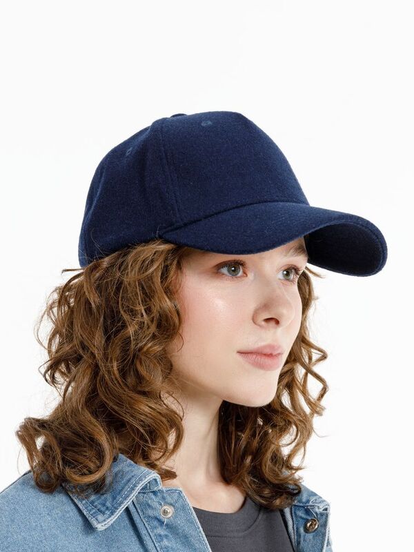 Бейсболка Woolridge, темно-синяя арт.16884.40