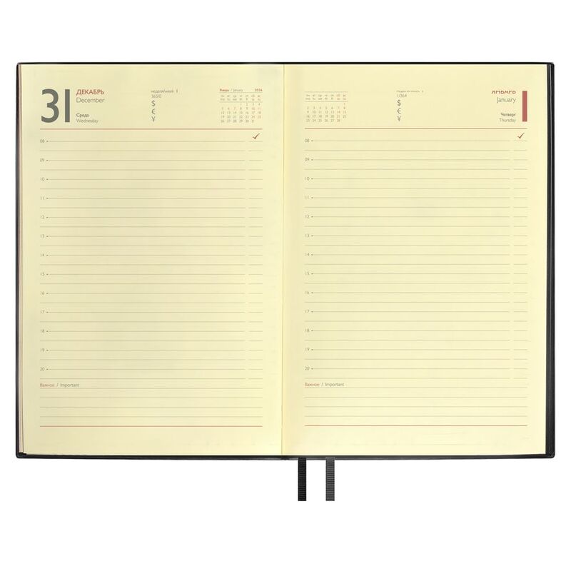 Ежедневник Merida, датированный, черный арт.18291.30