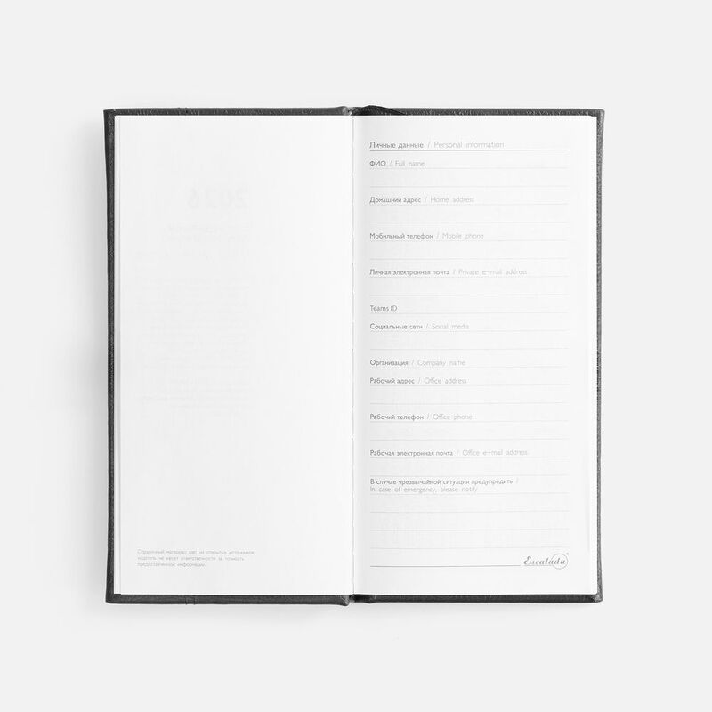 Еженедельник Baza, датированный, черный арт.18295.30