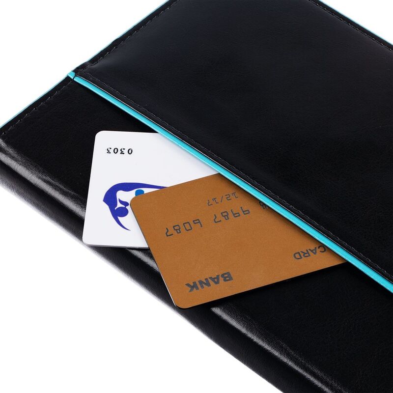 Ежедневник Alanis, недатированный, черный с голубым арт.18299.14